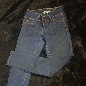 Wax Jean High Rise Blue Denim Jeans